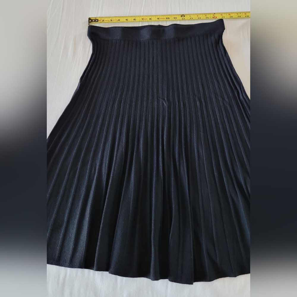 Premise Black Pleated Skirt - Picture 5 of 7